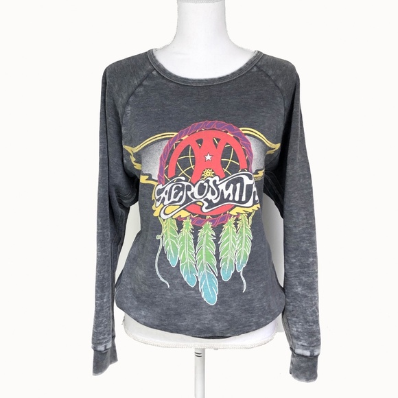 Trunk Ltd Sweaters - Trunk LTD Gray AeroSmith 2014 DreamCatcher Sweater